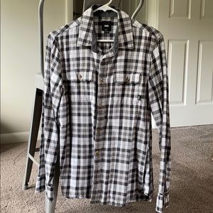 Black and White Vans Flannel